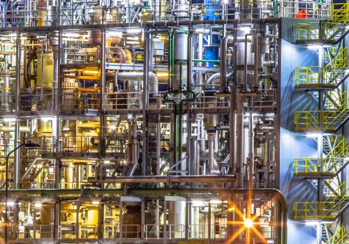 Foto de una industria de data center