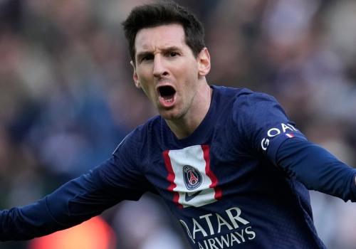 Foto de Lionel Messi con la camiseta del PSG