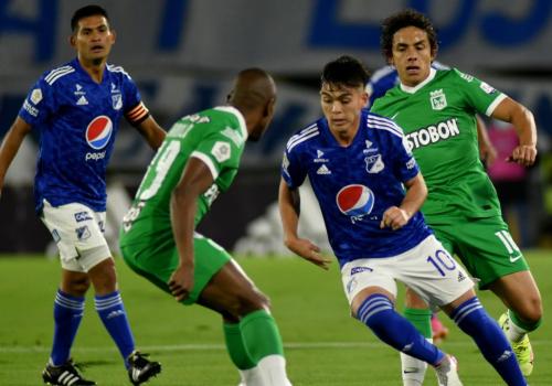 Foto de un partido entre Millonarios contra Nacional